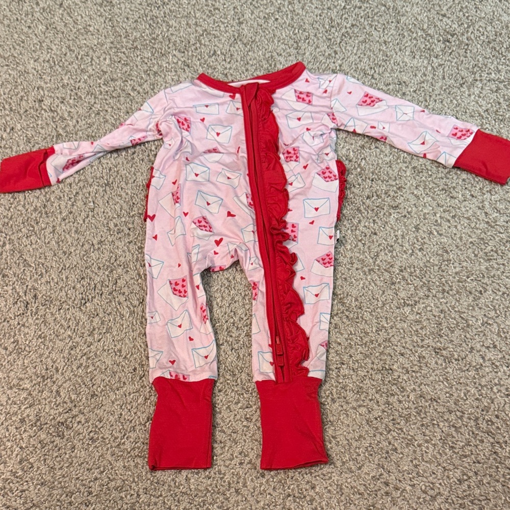 Laree + Co Bamboo Girl Sleeper Footie 0-3 Months